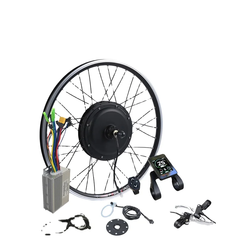 48V 500W Ebike Wheel KT Controller with LCD3 Display e bike Electric Bike Bicycle Hub Motor Conversion Kit