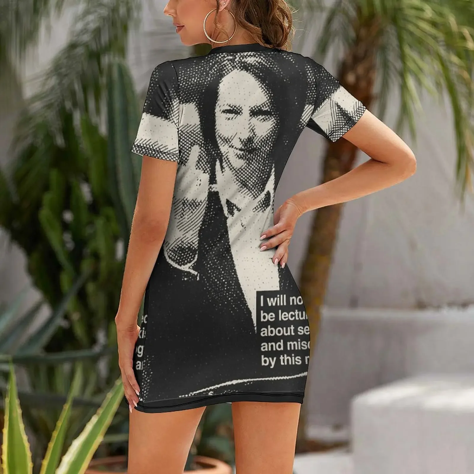 جوليا جيلارد الكلام الشهير خمر الفن الكلاسيكي تي شيرت فستان بأكمام قصيرة المرأة الصيف تنورة الملابس لفستان المرأة