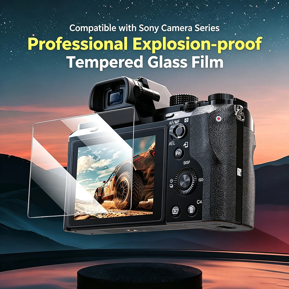 Tempered Glass Protector Anti-Scratch Protective Film For Sony A7C II A7 IV V A7M4 A7M5 A7R V A6400 ZV‑E10 II RX100 VII Camera