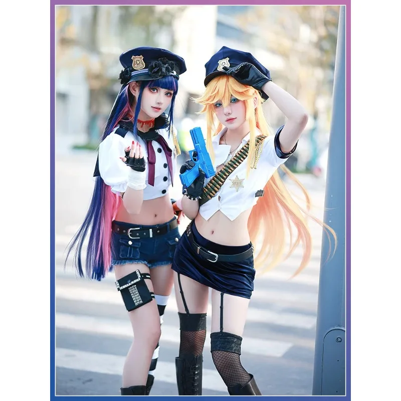 

Трусики и чулки Amine с подвязками, трусики/чулки·Anarchy, полицейская форма, карнавальный костюм, наряды на Хэллоуин, женский новый костюм