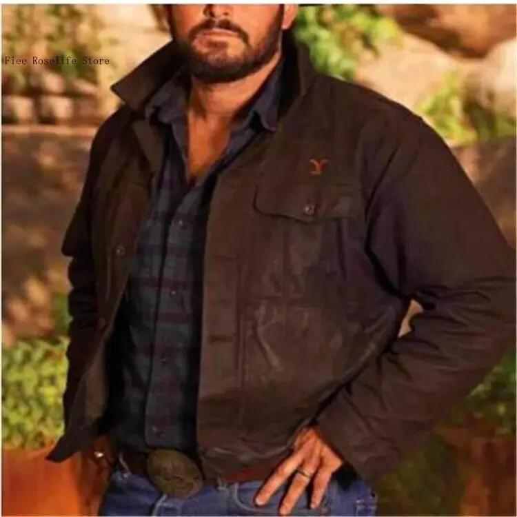 Spring and Autumn Casual Pure Color Washed Turn-Down Collar Long Sleeve Jacket Coat Men
