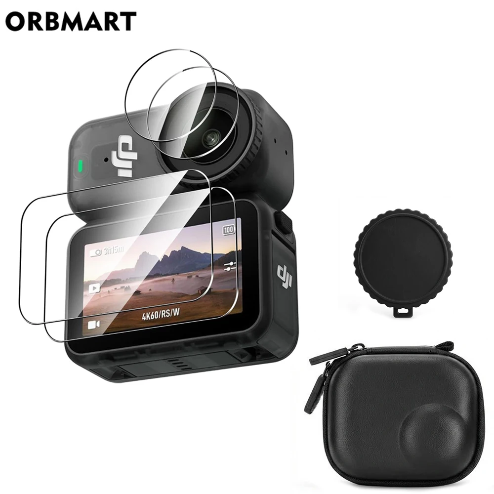 For DJI Osmo Nano Screen Protector Tempered Glass Film Lens Cover Cap Bag Case for DJI Nano Accessories