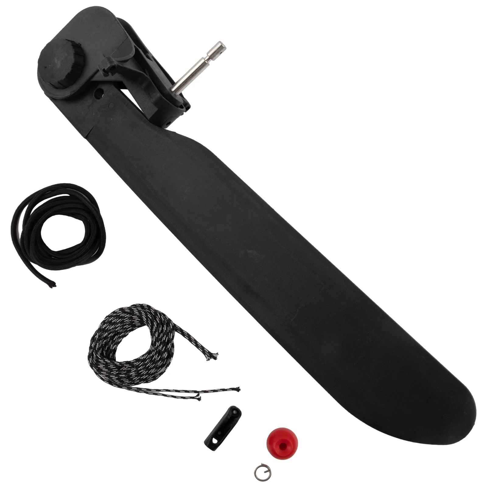 

Canoe Accessories Adjustable Canoe Rudder Windy Conditions Use Rubber Construction Secured Raising Feature For Canoe For Kayak