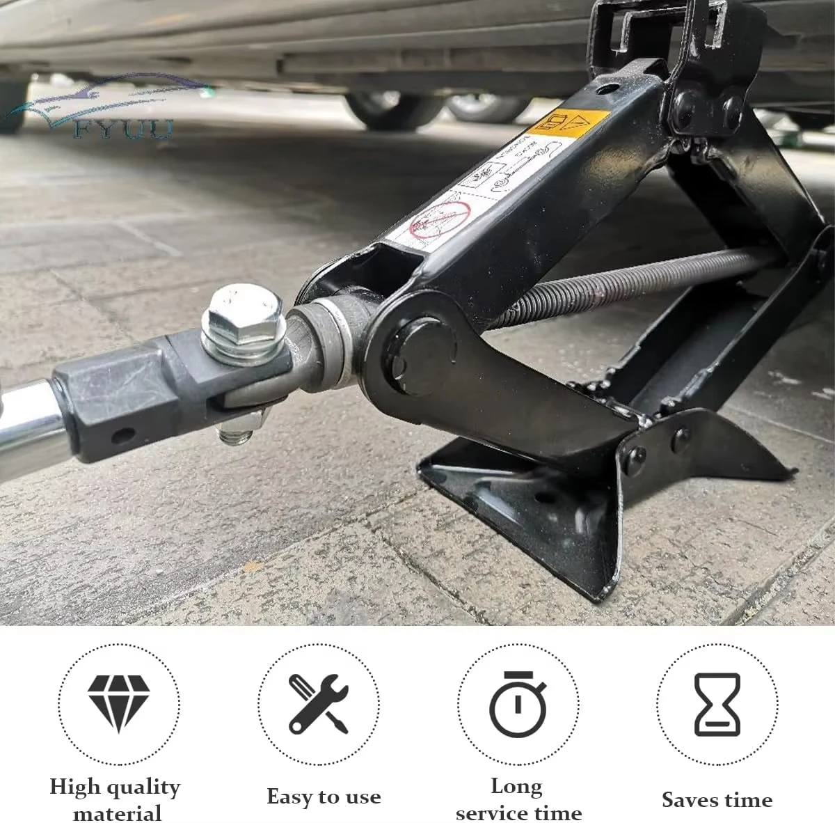 

1pc Car Universal Jack Adapter 12 Inchs Scissor Jack Adaptor Drive For Car RV Trailer Tire Change Tool Car Accessories