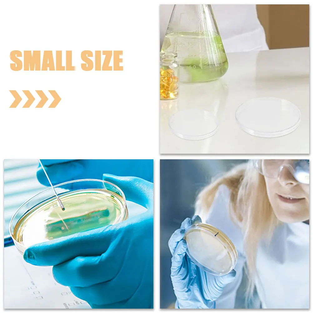 

10 Pcs Plastic Petri Dish Specimen Containers Laboratory Equipment and Supplies Dispenser Dishes Clear Disposable Plate Agar