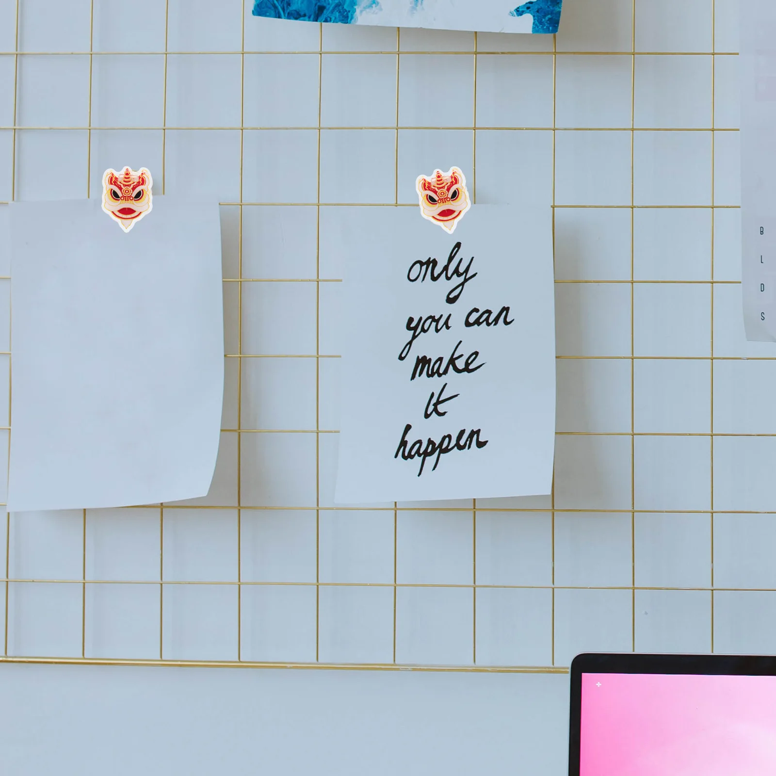 

Adorable File Clamps Acrylic Small Photo Clips for Pictures Cards Display Multi-Function Wall Decor Party Wedding Supplies