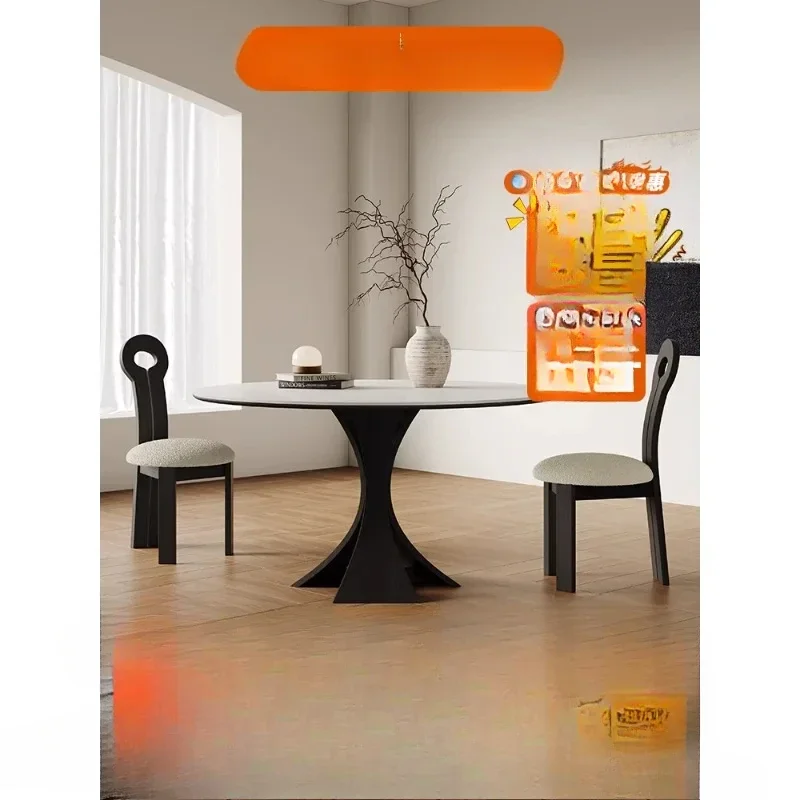 طاولة طعام من الحجر الأبيض النقي، ريترو فرنسي