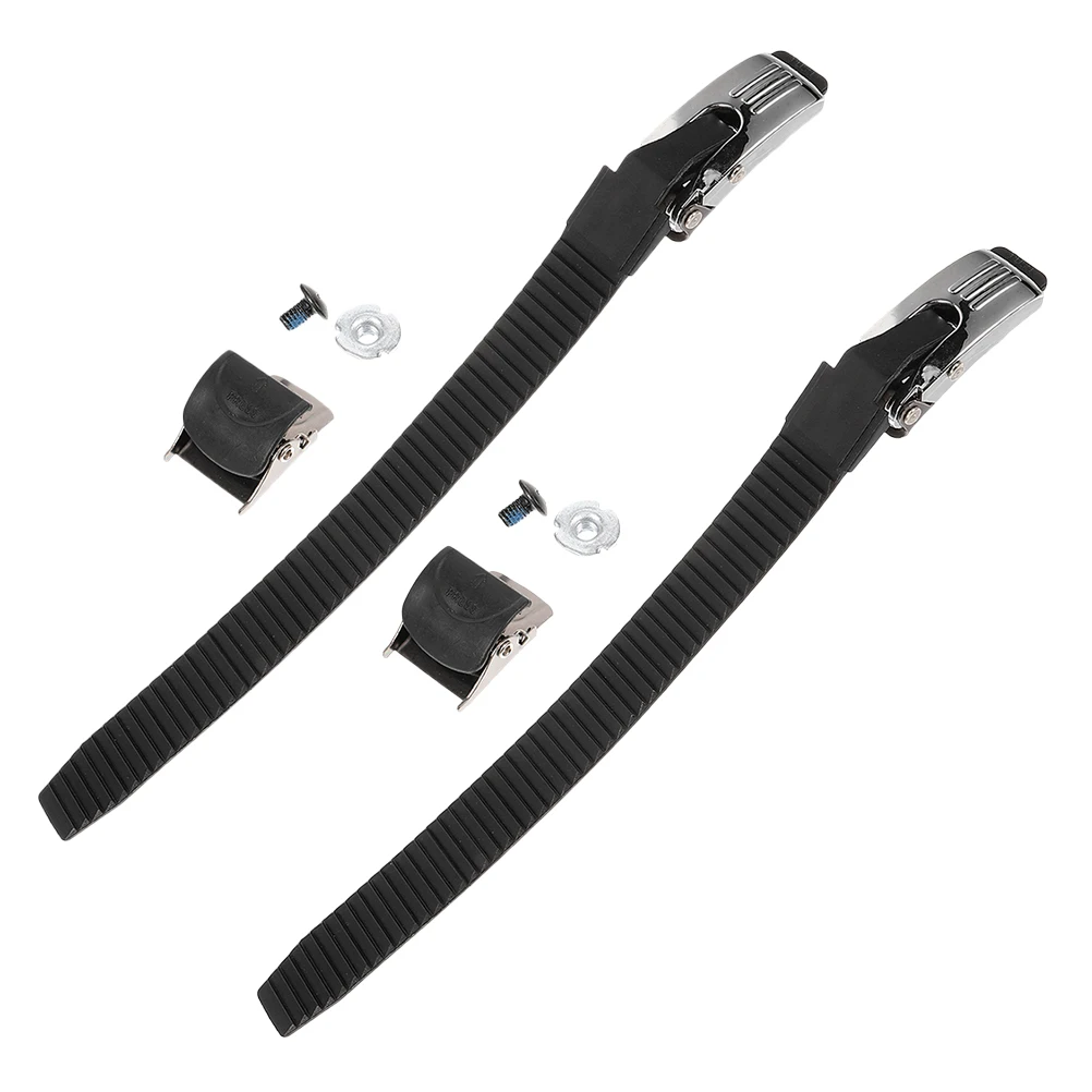 

2 Sets Upper Buckle Strap Adjustable Durable Skate Roller Skates Belt Inline Pvc Replacement