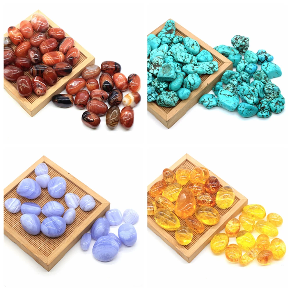 

Natural Irregular Shape Polished Tumbled Gravel Stone Healing Crystals Mineral Specime Gemstones Home Aquarium Decor Wholesale