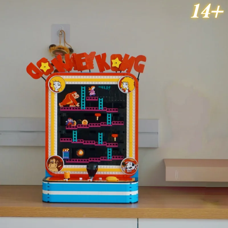Retro Gaming Lego - 1371-delige vintage gamekast bouwstenenset, retro gamemachine