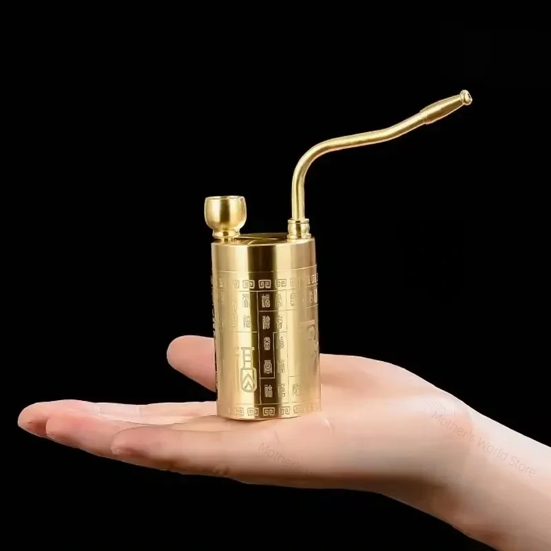 

2026 New Hookah Brass Four-purpose Portable Hookah Filter Water Pipe, Personalized Retro Gift for Men