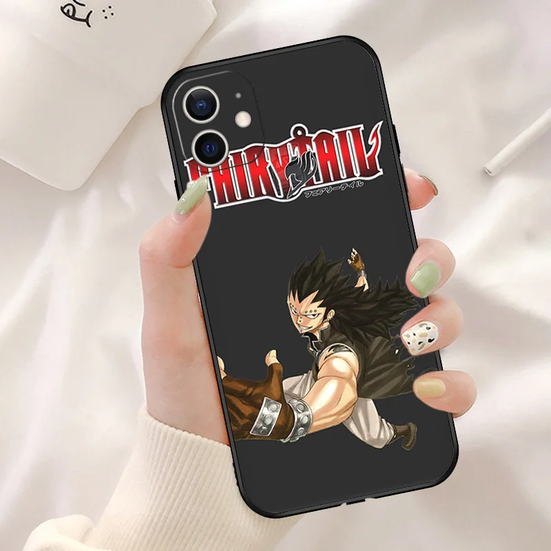 Soft Case for iphone 16 15 Pro Max 14 13 12 Mini 11 7 8 Plus XSMax XR Fairy Tail Erza Scarlet Black Phone Cases 16Plus Cover