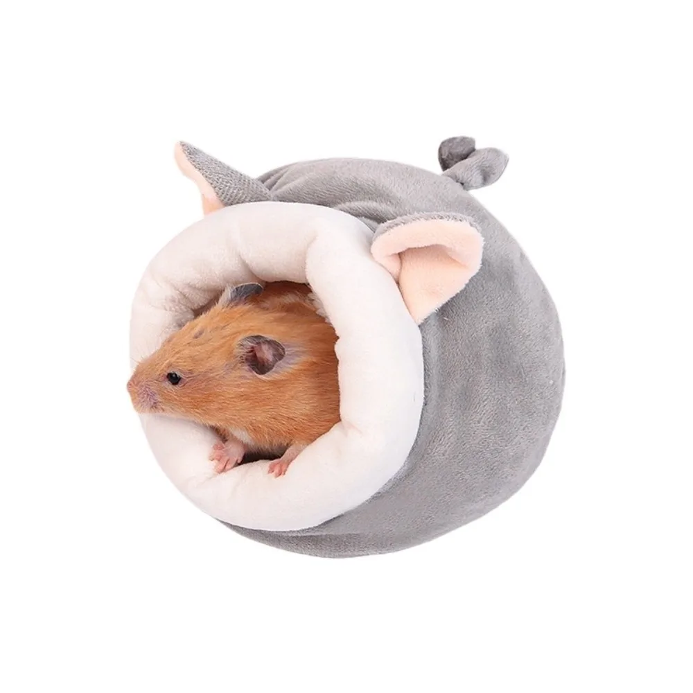 

Deer Chicken Cute Hamster Cotton House Thickened Soft Rat Sleepping Bed Warm Plush Hamster House Cave Golden Hamster