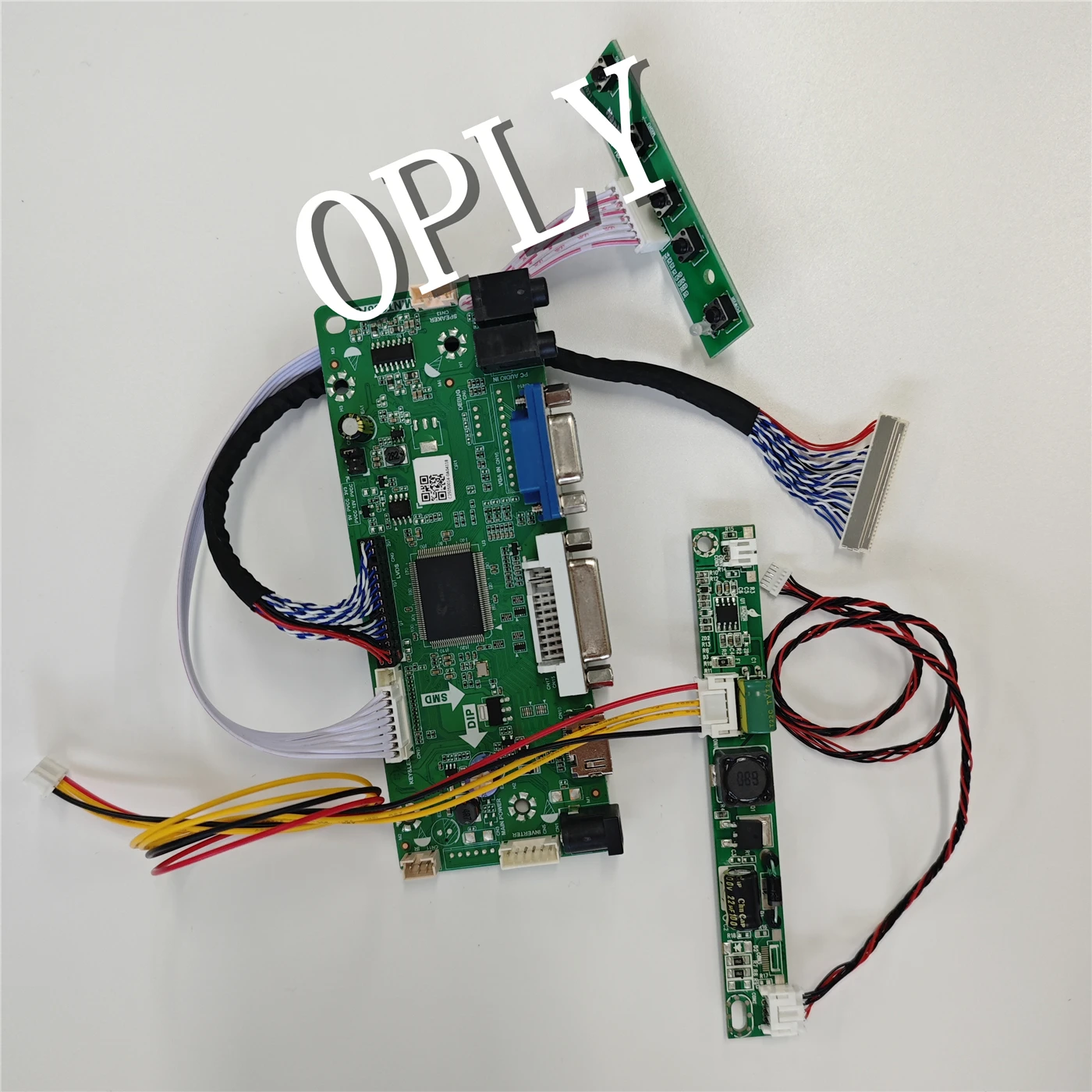 

Controller Board M.NT68676 Kit for LM215WF3 LM215WF3-SLA1/SLK1 21.5" HDMI-compatible VGA DVI 30pin LCD Driver Display 1920X1080