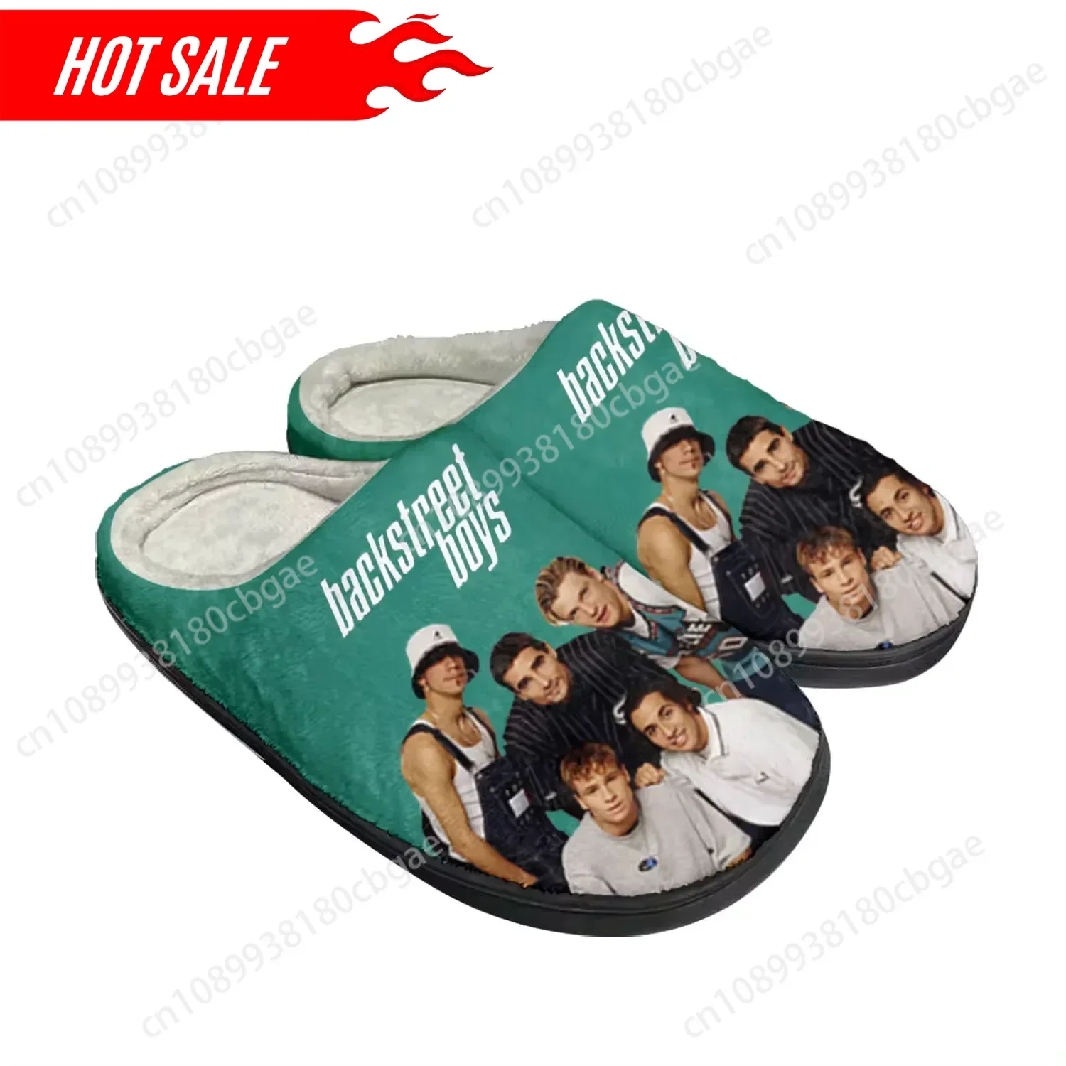 

Backstreet Boys Pop Band Bsb Home Cotton Custom Slippers Mens Womens Sandals Plush Bedroom Keep Warm Shoe Thermal Slipper Black