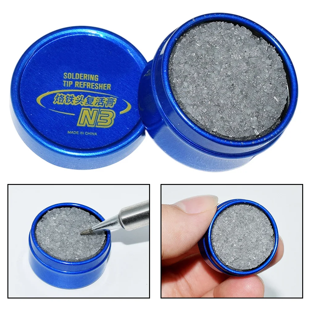 

Паста для очистки наконечников паяльников от окислов, восстанавливает яркость наконечников, улучшает качество паяльных соединений, 28x17 мм