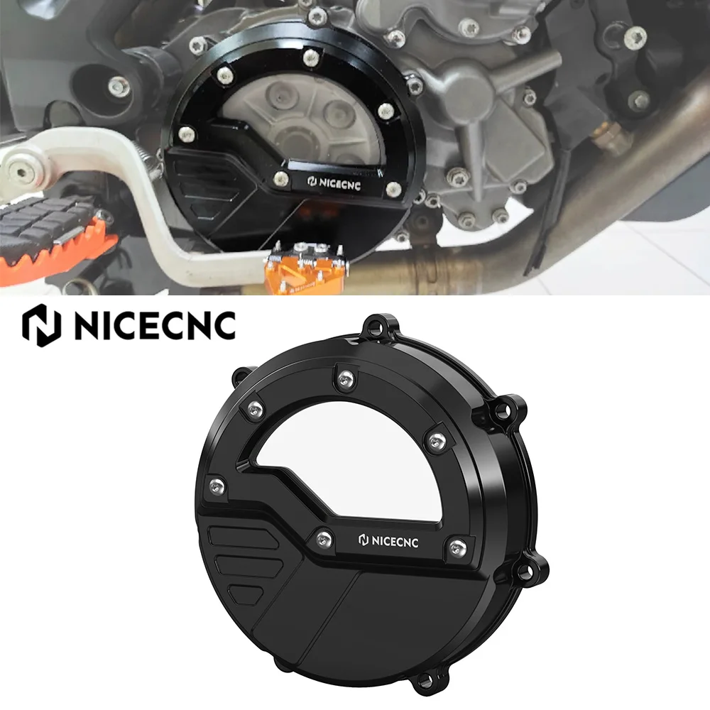 NICECNC Transparent Clutch Cover For KTM 990 Super Duke R 2007-2011 990 Adventure 2006-2013 Adventure R LC8 Adventure 2009-2012