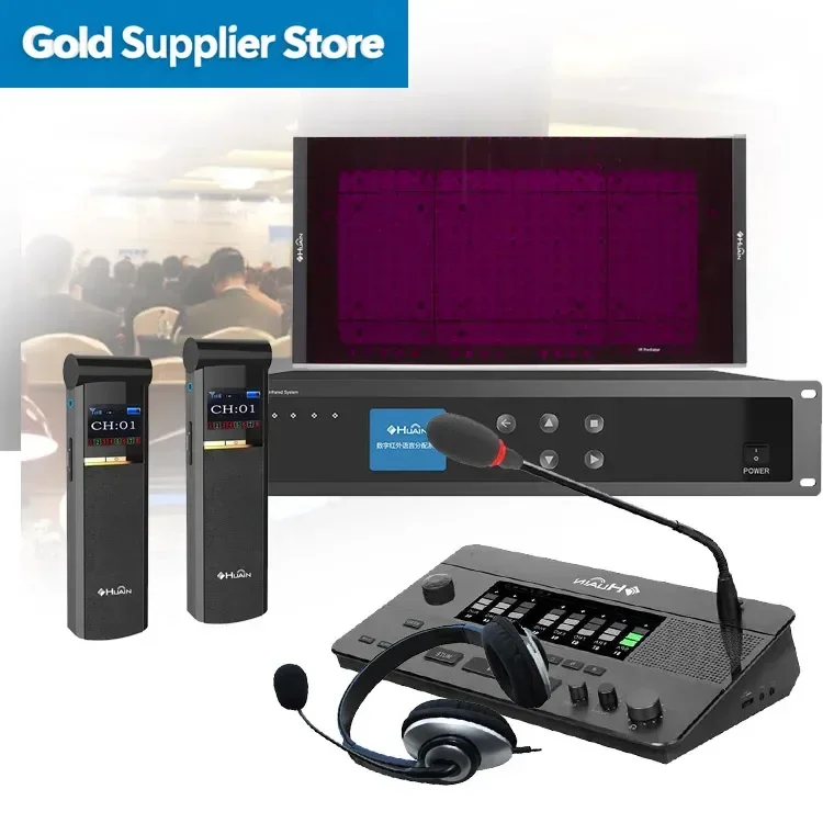 High-End Digital Simultaneous Interpretation System, Wireless Conferen Interpreting Equipment for Multilingual Meetings
