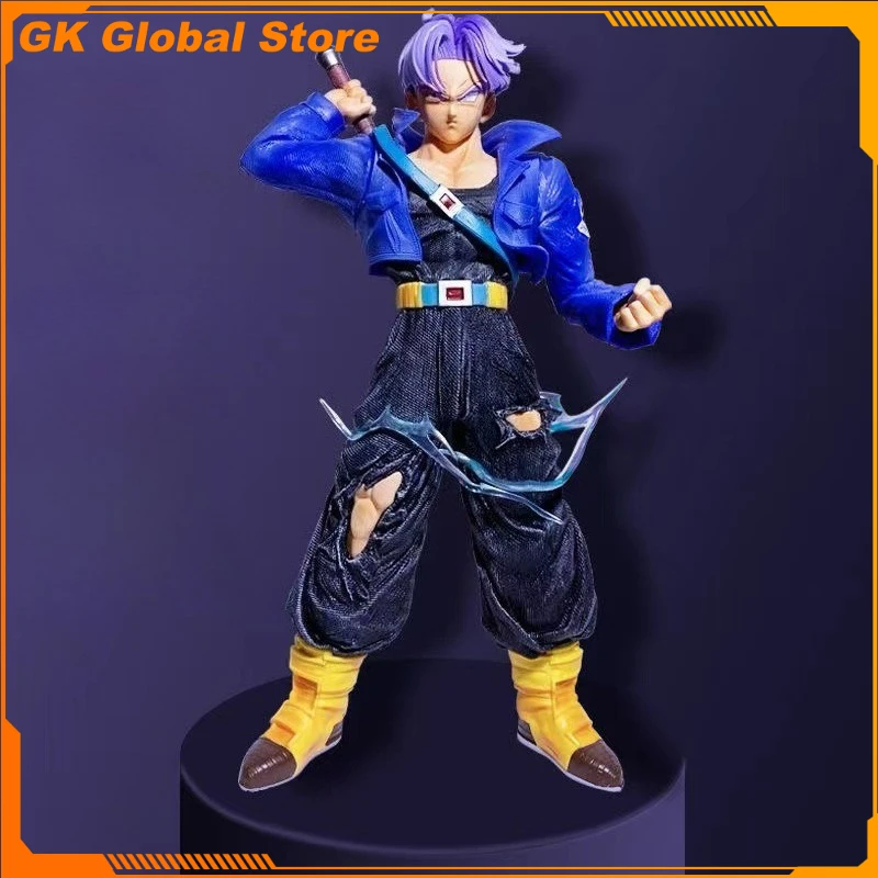 

42cm New Dragon Ball Anime Figure Trunks Peripheral PVC Model Scene Statue Desktop Decoration Ornaments Kids Birthday Gifts Toys