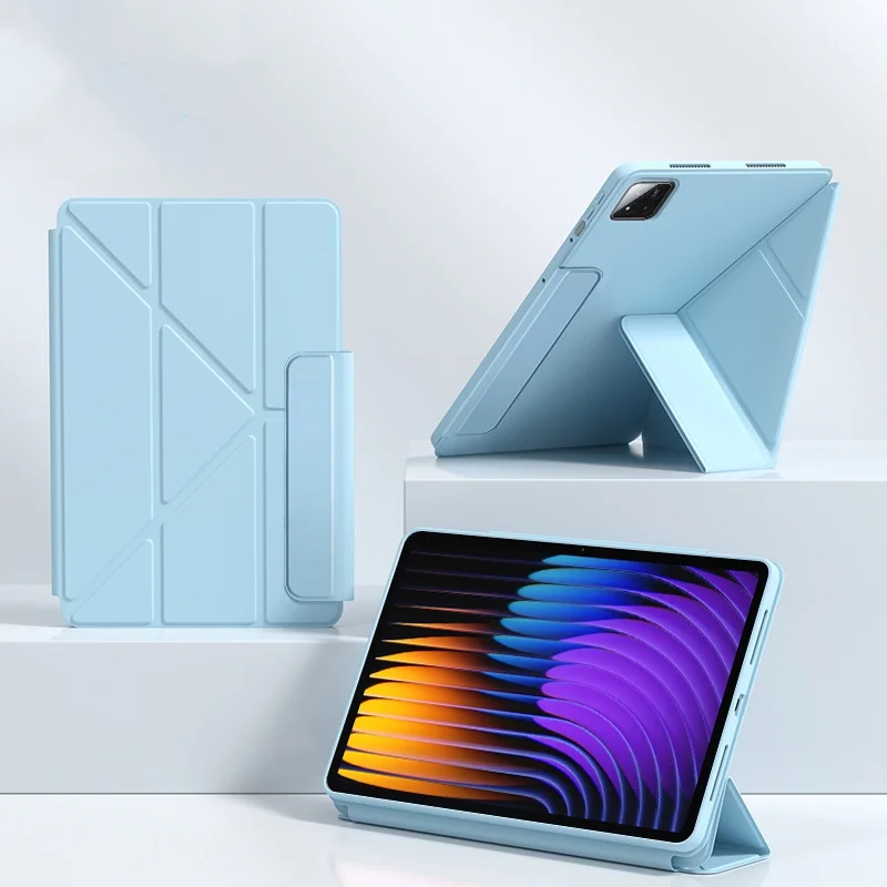 

Для Xiaomi Pad 8 Чехол 11,2 дюйма 2025 Многоскладной защитный чехол из ТПУ Funda Для Xiaomi Pad 7 Pad 8 11,2 дюйма Чехол для планшета