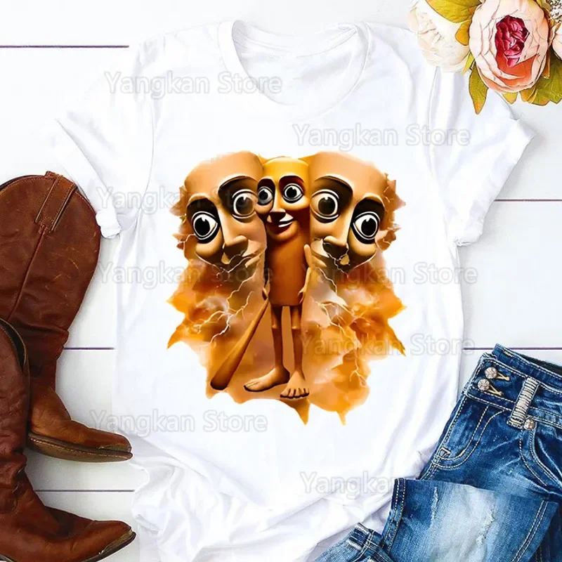 

Tung Tung Tung Sahur Brainrot Women's T-shirt Ulzzang Harajuku Women The Print T-shirt Summer New Casual Women