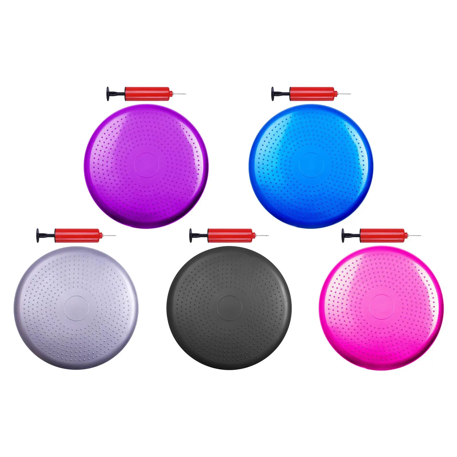 Yoga Balance Ball Gym Inflatable Stability Wobble Training Balanced Cushion Fitness Massage Pad Mat Disc Cushion