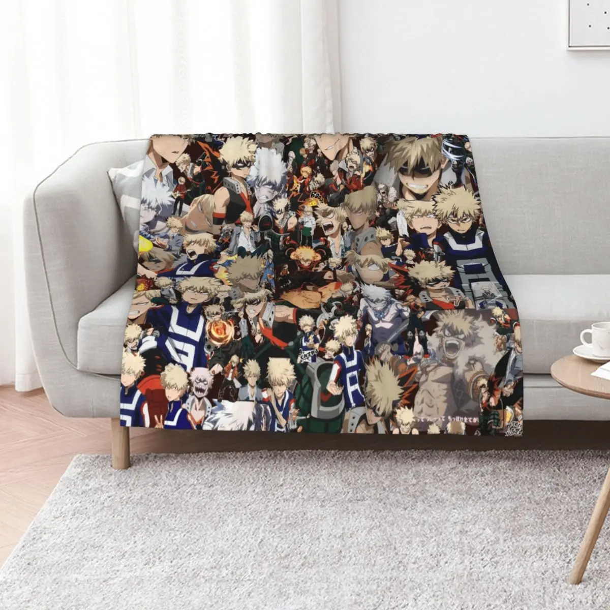 do you truly love bakugou katsuki Throw Blanket Single Multi-Purpose Retros christmas decoration bed plaid Blankets
