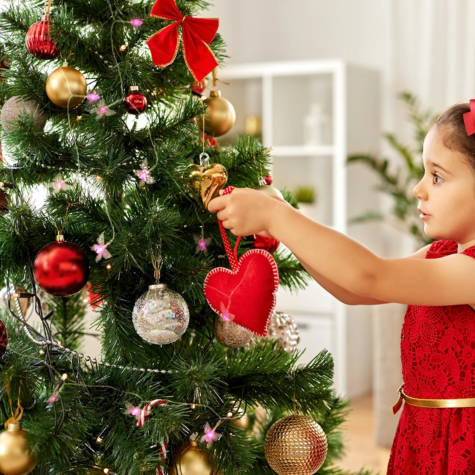 

1 pc Led String Lights Creative Butterfly Decorative Lights Eco-Friendly Operated For Home Garden Party Outdoor Safe