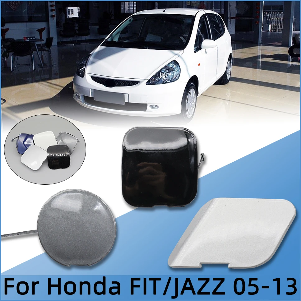For Honda Fit Jazz GE GD GD1 GD3 2005-2008 Front Towing Hook Cover Lid Trailer Tow Hooking Eye Cap Hauling Painted