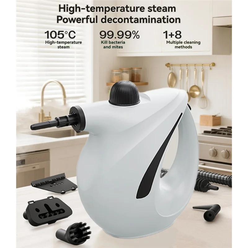 B25B Pressurized Steam Cleaner For Home Portable Handheld High Temperature Steam For Couch Clothes Car Seats Kitchen