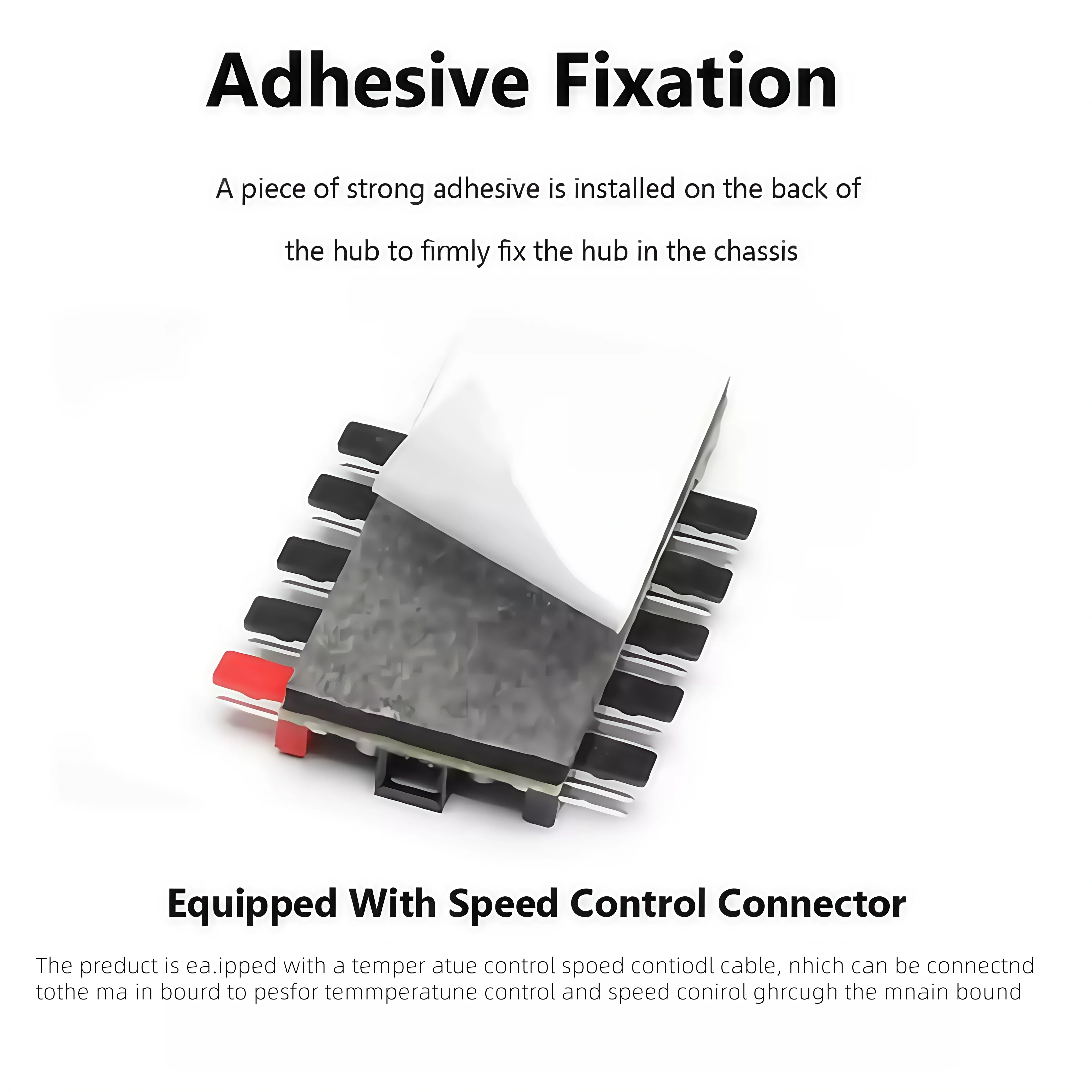 CX FUTRUE 10-Port 12V 4-Pin PWM Temperature Controlled Fan Hub for PC Cooling - SATA/4Pin Interface Options