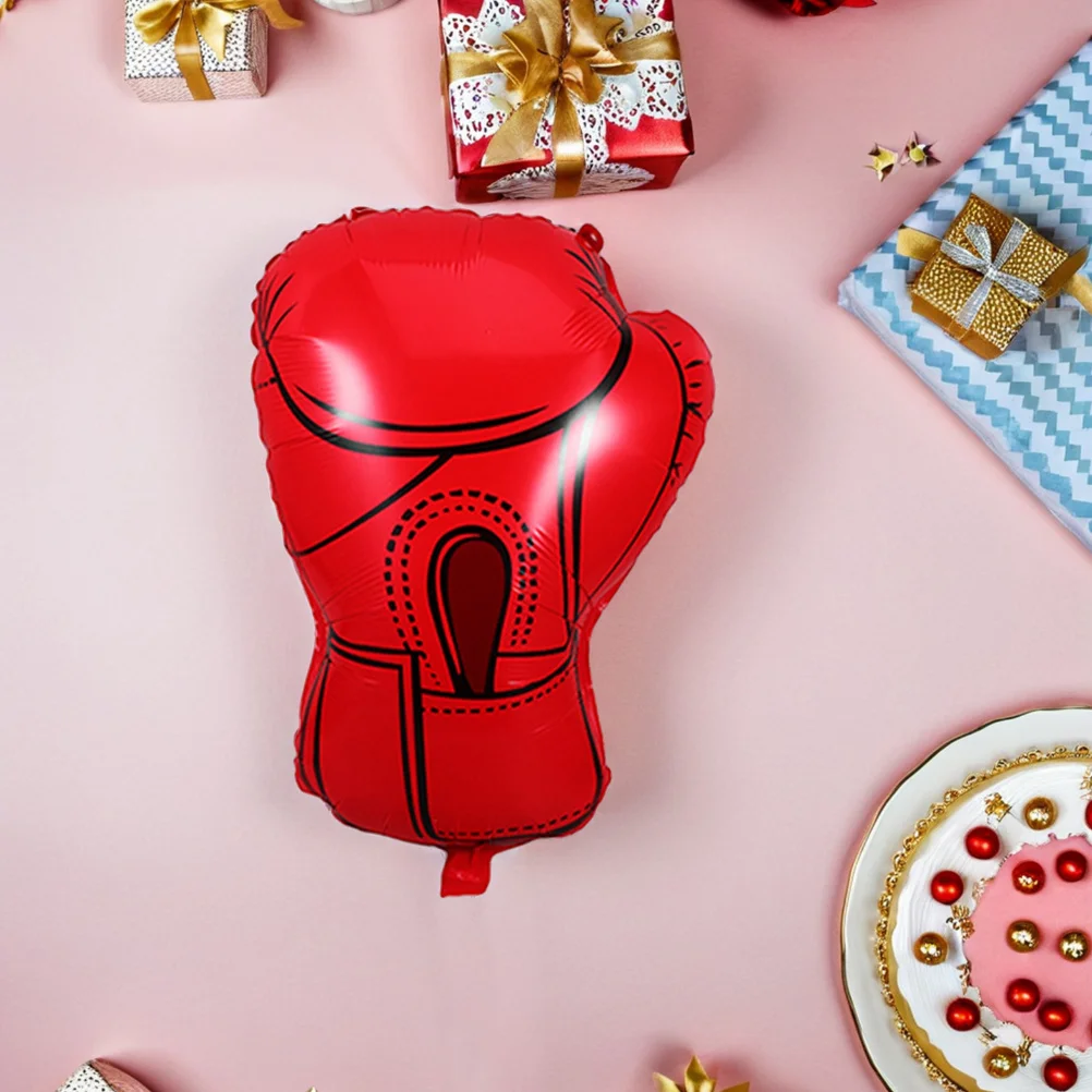 

10Pcs Boxing Glove Foil Balloons Sport Theme Aluminum Film Birthday Wrestling Party Decorations Boxing Party Decorations