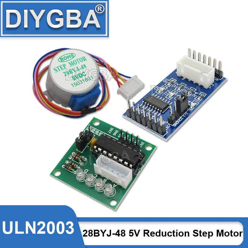 ULN2003 5V Reduction Step Motor 28BYJ-48 Gear Stepper Motor 4 Phase Step Motor Green/Blue SOP ULN2003A DIP UL2003AN