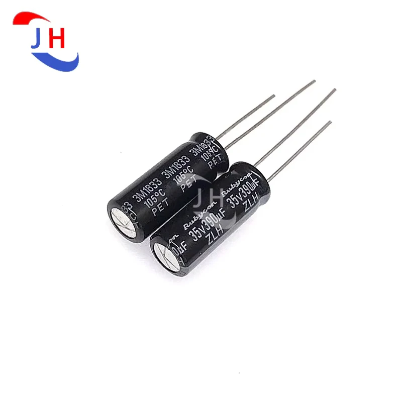10PCS Electrolytic Capacitor 35v390uf 8*20 ZLH High Frequency long Life 3.5mm Pin Distance 35V 390UF