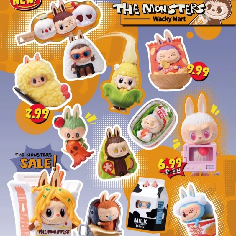 

Оригинальный POP MART LABUBU The Monsters Series Labubu Wacky Mart Blind Box, модные милые фигурки, коллекция серии Labubu, подарок для детей