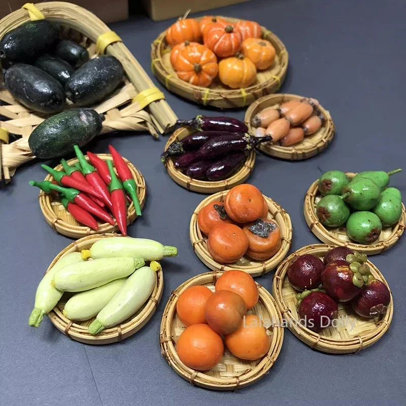 Dollhouse Miniaturized Vegetables Food Model Kitchen Supermarket Miniaturized Toys Pocket Food Accessories Children's Gift