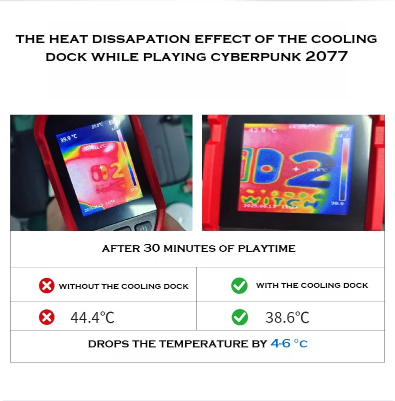 لوحدة التحكم في الألعاب Switch 2، قاعدة تخزين مروحة التبريد، قاعدة شحن NS2، قاعدة شحن لوحدة التحكم مع تأثير ضوء RGB