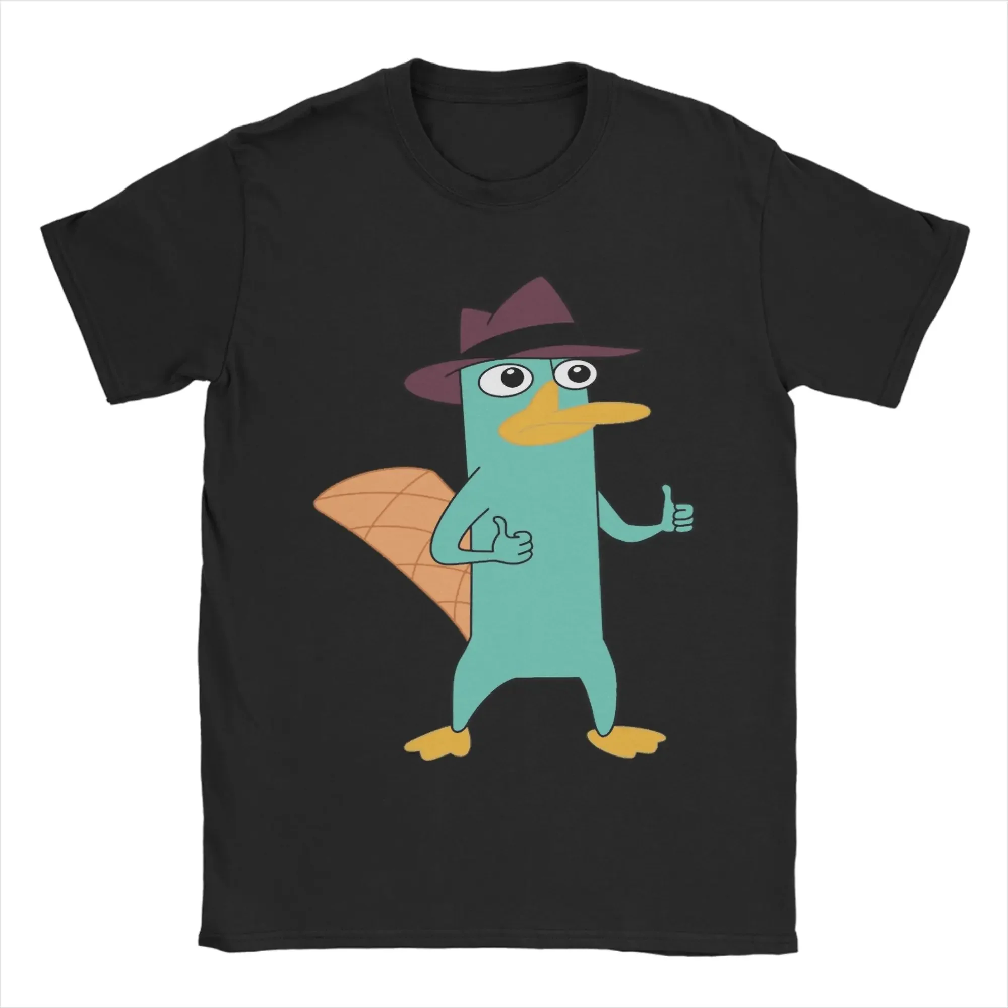 Men Agent Perry the Platypus T Shirts  Cotton Clothes Funny Short Sleeve Round Collar Tee Shirt 4XL 5XL T-Shirt