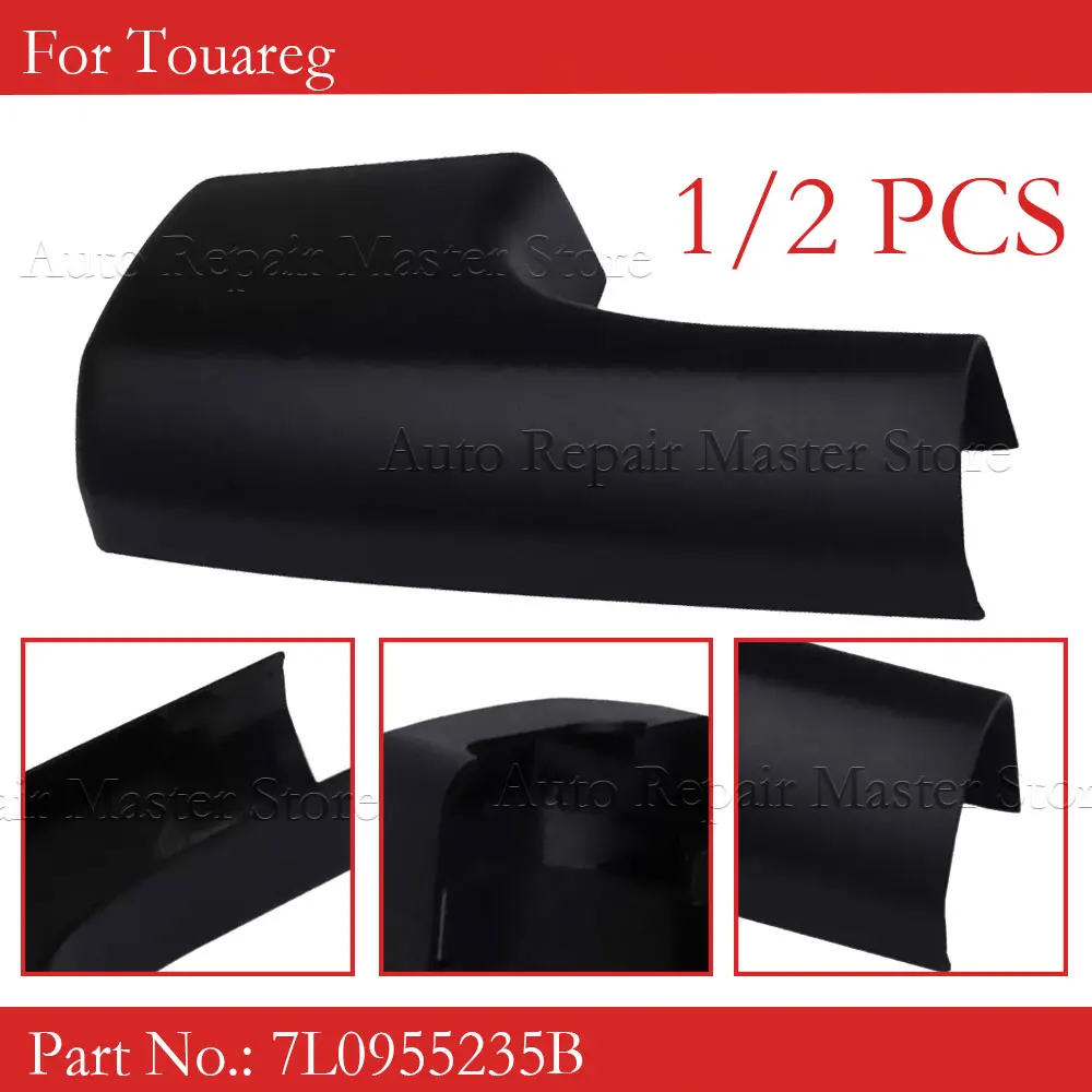 1/2PCS Car Front Wiper Arm End Cap Nut Cover Screw Cover ABS Plastic Wiper Arm End Cap Parts  7L0955235B For Touareg