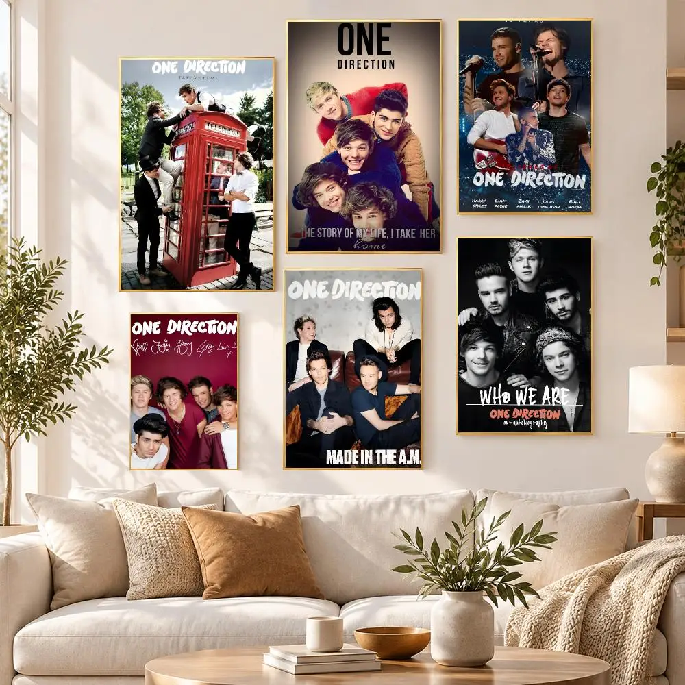 Music Pop Alternative One Direction Poster HD Waterproof PP Self Adhesive Aesthetic Bedroom Dorm Gaming Room Home Decor Gift