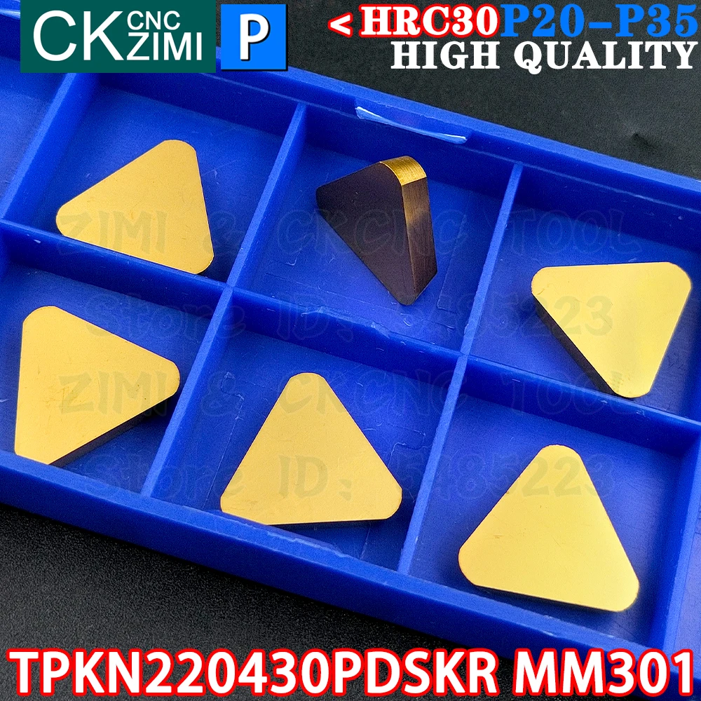 TPKN220430PDSKR MM301 TPKN 2204 PDSKR MM301 كربيد إدراج طحن إدراج أداة التصنيع باستخدام الحاسب الآلي قابلة للفهرسة قطع تحول أداة مخرطة TPKR TPKN2204 PDSKR TPKR TPKN 2204 PDSKR