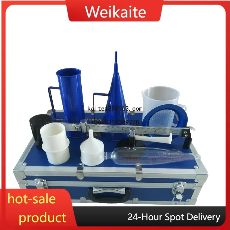 

Mud Viscosity Flow Cone Apparatus Slurry test Kit Marsh Funnel Viscometer