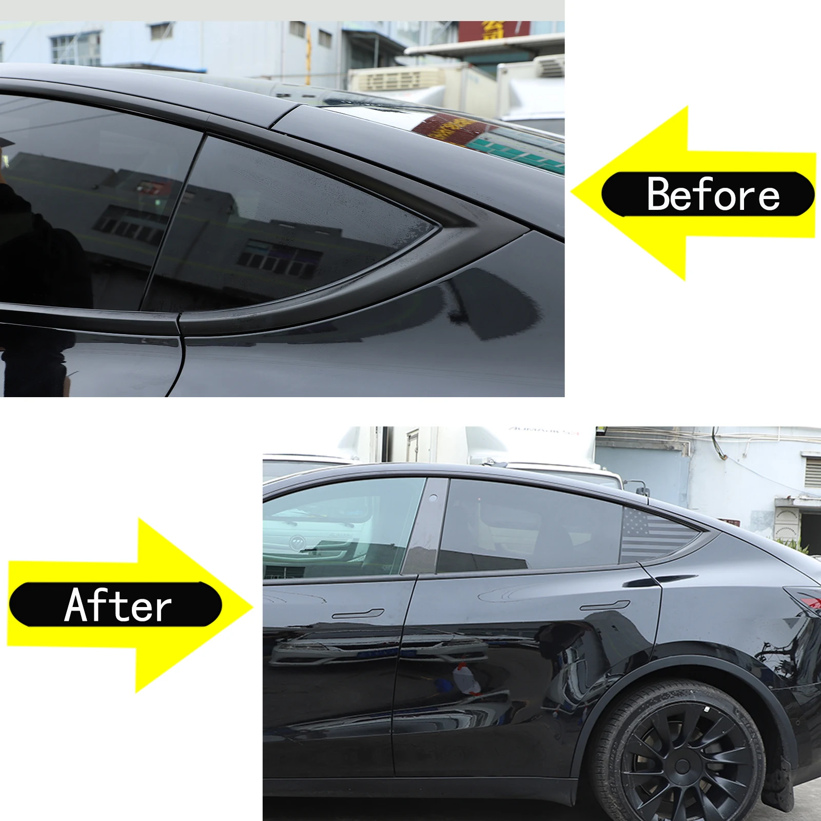 Protective Sticker for Tesla Model Y 2019-2026 Exterior Trim Protection Exterior Accessories Anti-Scratch Trim Sticker PVC