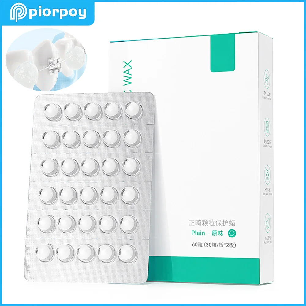 

PIORPOY60Pcs/Box Dental Orthodontic Wax Protective Brace Wax for Teeth Braces Wearer Aligners Ortho Wax Dentistry Accessories