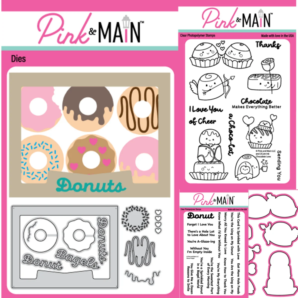 

Valentine's Day 2026 Chocolate Love Doughnut Metal Cutting Dies Clear Stamps For DIY Decorating Scrapbook Paper Embossing Craft