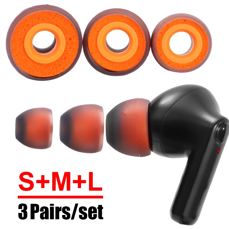 Replacement Memory Foam Eartips For Sony WF-1000XM4 WF-1000XM3 Universal Silicone Earbud Tips Ear Plugs Pads Cap Eartip Cases