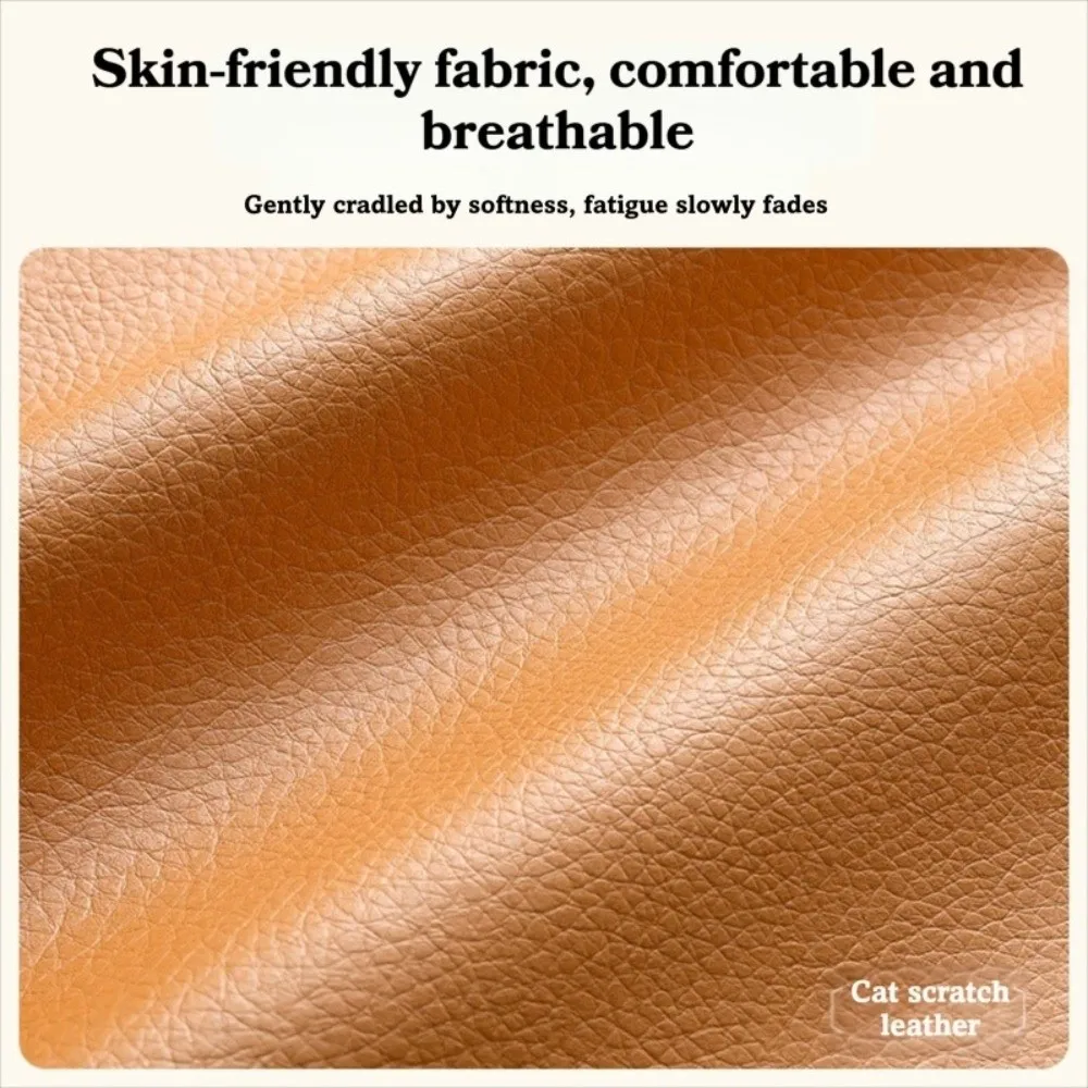 40×40cm Leather Seat Cushion 3cm Thick High Resilience Seat Cushion Pad PU Leather Memory Foam Waterproof Seat Cushion