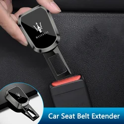 1pc Car Seat Belt Clip Extender Safety Seatbelt Lock Buckle Plug For Maserati Granturismo Quattroporte Levante Grecale Coupe GTS