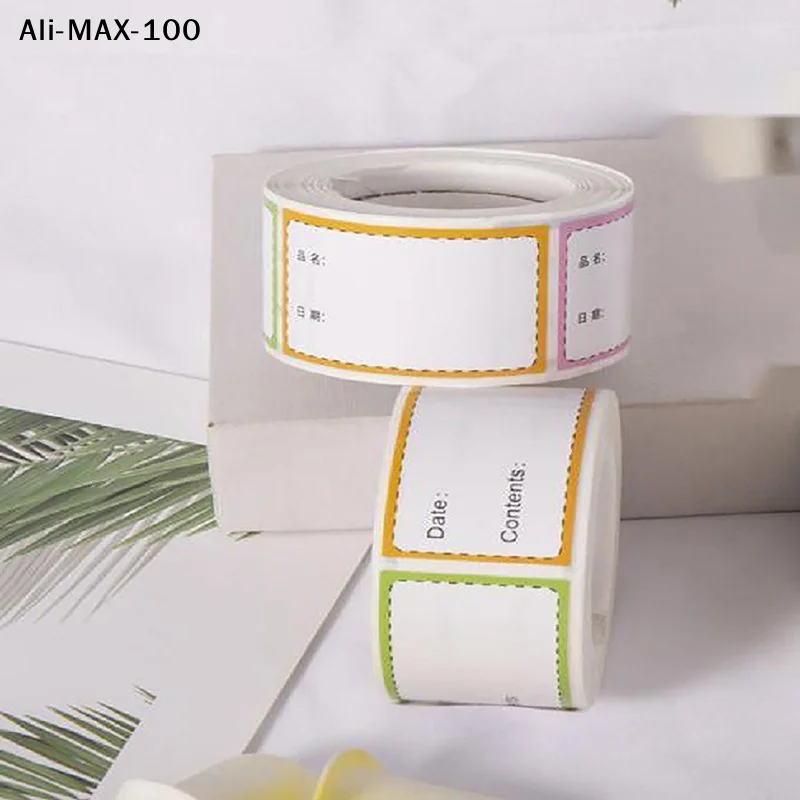 【AM3】250Pcs/Roll Self-Adhesive Freezer Refrigerator Food Storage Paper Sticker Labels White Date Stickers For Home Storage Tags