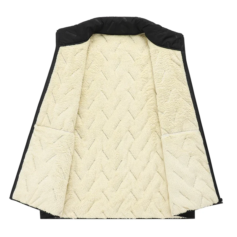 

2025 Winter New Vest Jacket Simple High-quality Warm Windproof Vest With Comfortable Shoulder and Horse Clip for Men